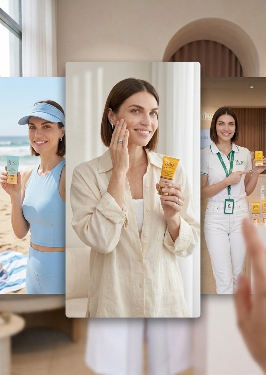 Belo TikTok ad photo
